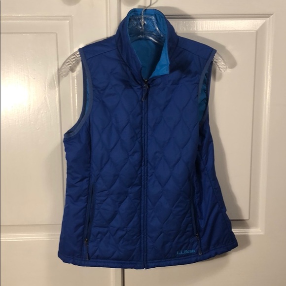 L.L. Bean Jackets & Blazers - Quilted Reversible Blue L.L. Bean Vest